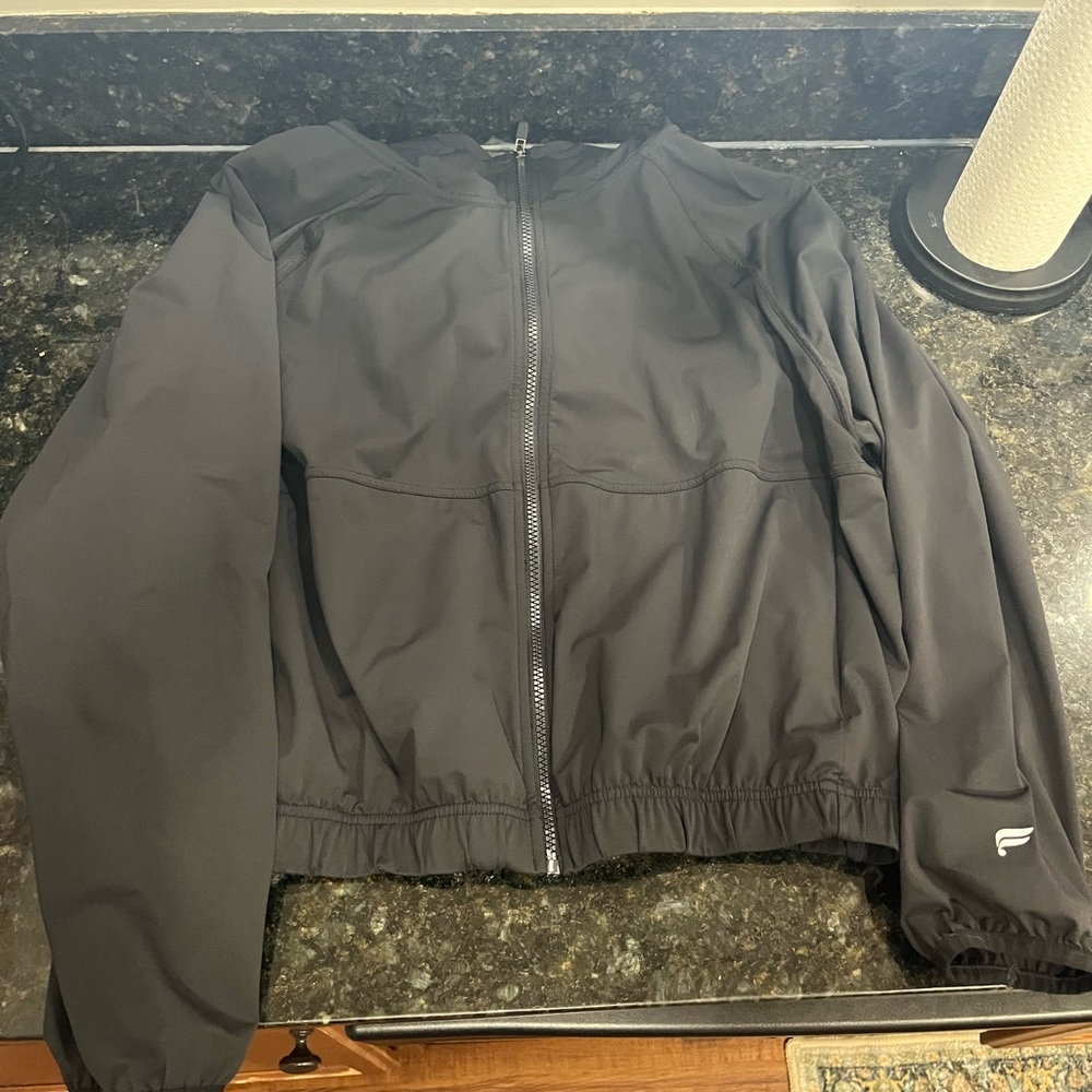 Fabletics Women’s Black Cropped Jacket - image 1